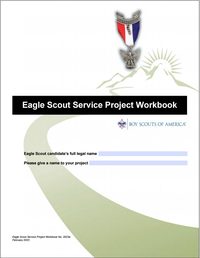 Cover of the Eagle Scout Service Project Workbook